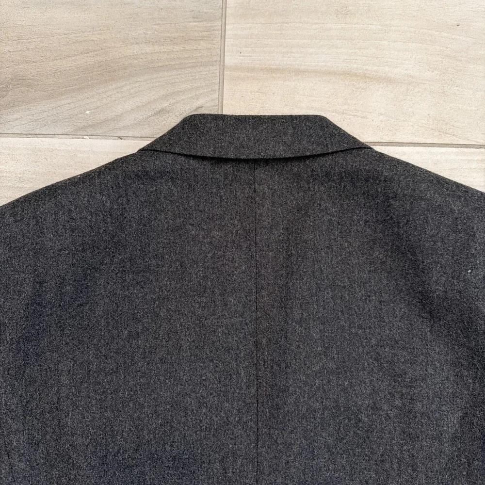 Suit Supply Washington Slim Fit  Jacket Charcoal Grey 100% Wool Super 120 34R